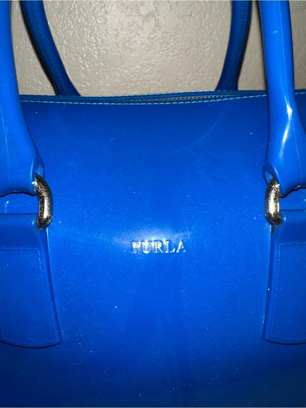 FURLA💙 glossy blue CANDYBAG - Picture 2 of 7
